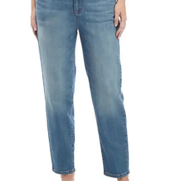 EILEEN FISHER SOFT BLUE ANKLE JEANS ORGANIC COTTON DENIM BRAND NEW! - Picture 3 of 8